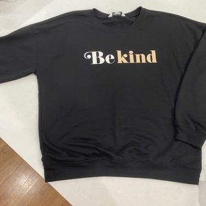 Womens Nine West Black  sweatshirt size m Be Kind